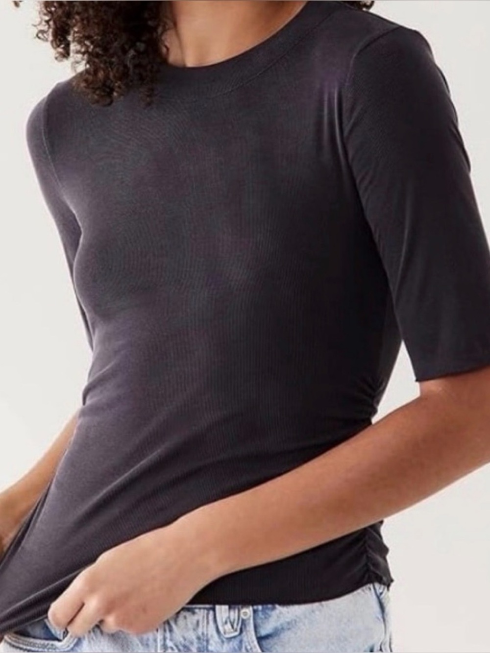 NWT Free People Intimately Talk To Me Side Cinched Tee